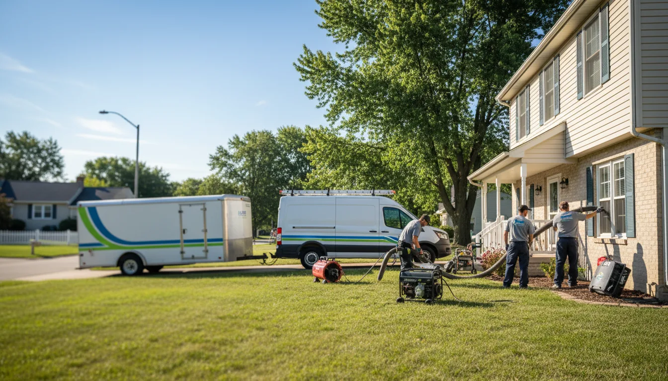 Flooded Basement Restoration And Cleanup With Repair in Allendale, IL near me